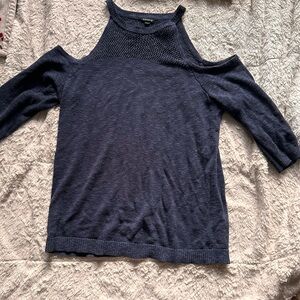 Torrid no shoulders Women's Navy Sweater